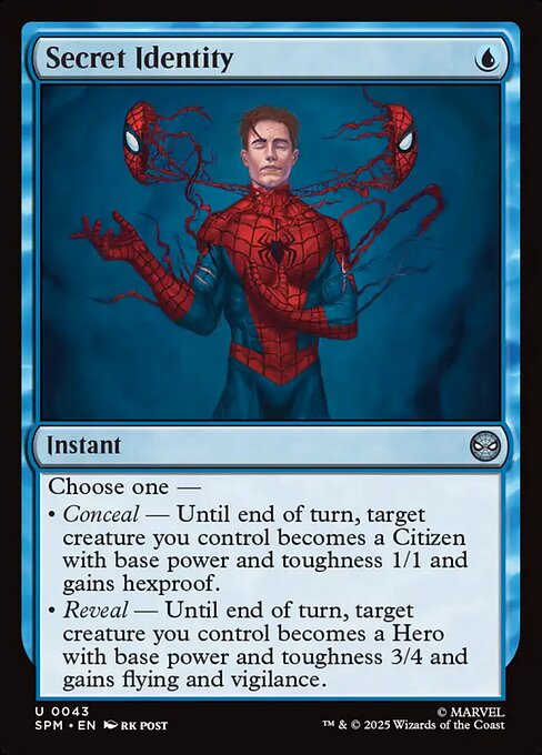 Secret Identity highlighted card art