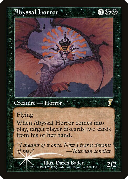 Abyssal Horror highlighted card art