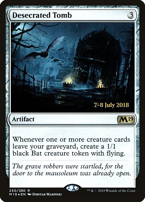 Desecrated Tomb from Core Set 2019 Promos
