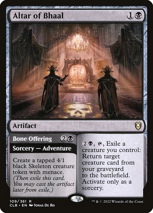 Altar of Bhaal // Bone Offering from Commander Legends: Battle for Baldur's Gate
