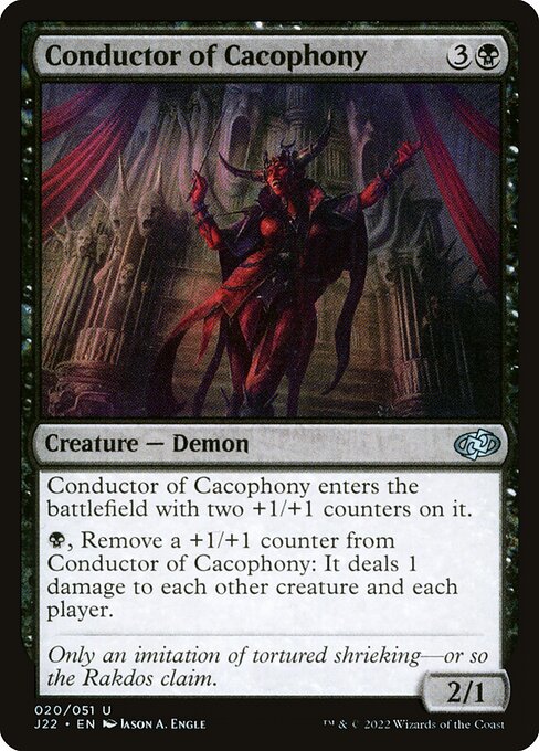 Conductor of Cacophony highlighted card art