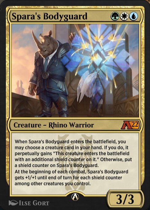 Spara's Bodyguard highlighted card art