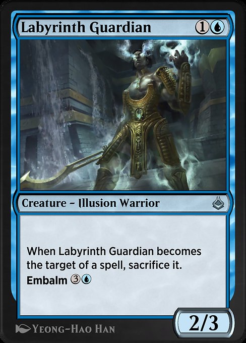 Labyrinth Guardian highlighted card art