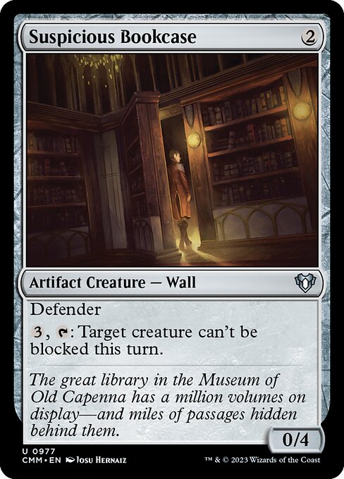 Suspicious Bookcase from Commander Masters