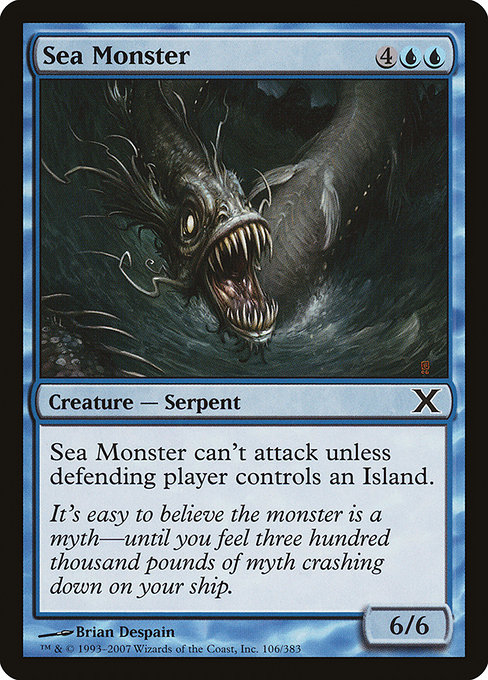 Sea Monster from Tenth Edition