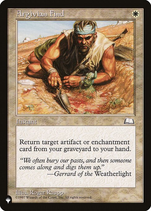 Argivian Find highlighted card art