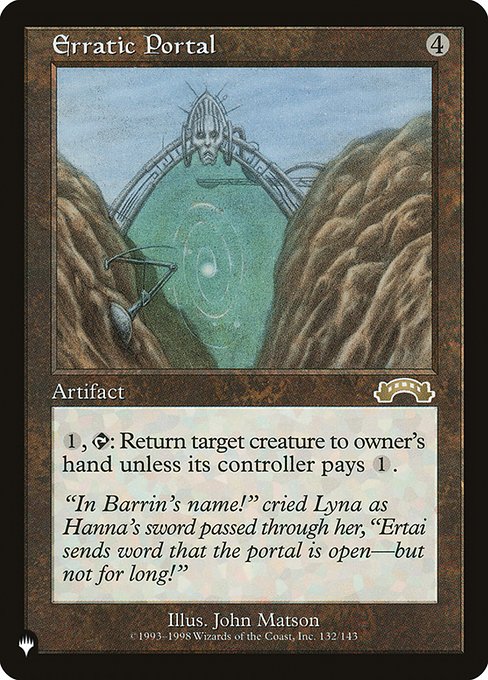 Erratic Portal from The List