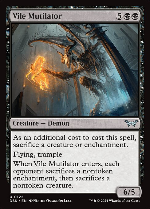 Vile Mutilator highlighted card art