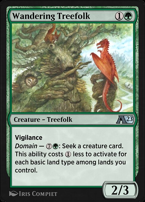 Wandering Treefolk highlighted card art