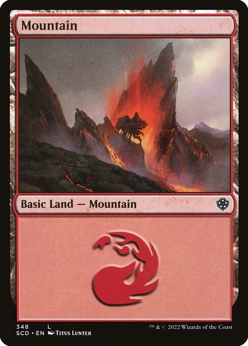 Mountain from Starter Commander Decks