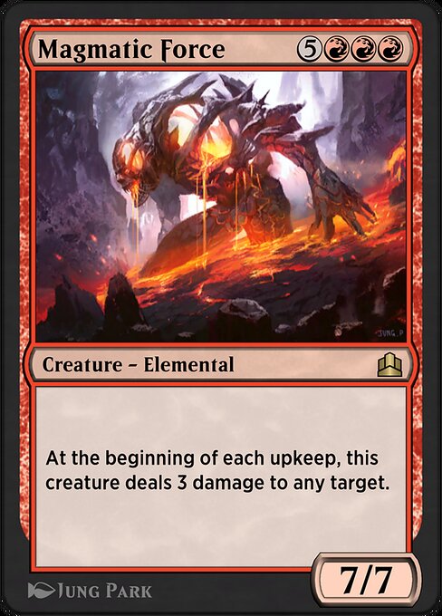 Magmatic Force highlighted card art