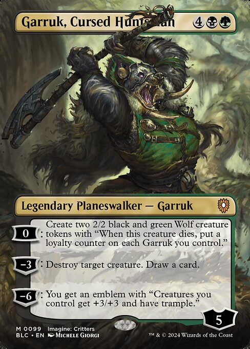 Garruk, Cursed Huntsman highlighted card art