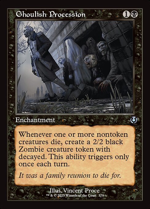 Ghoulish Procession highlighted card art