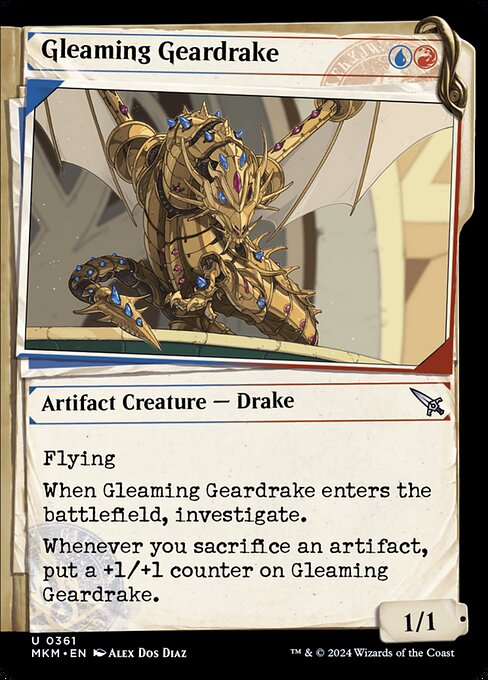 Gleaming Geardrake from Murders at Karlov Manor