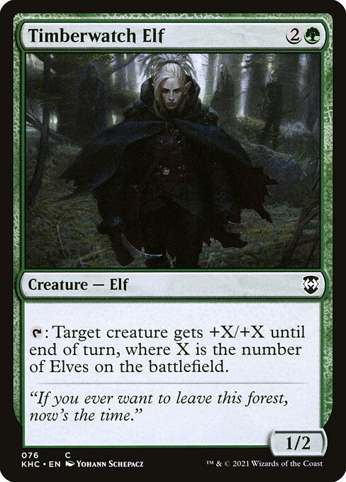 Timberwatch Elf from Kaldheim Commander