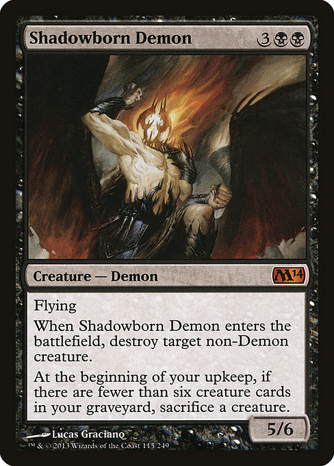 Shadowborn Demon from Magic 2014