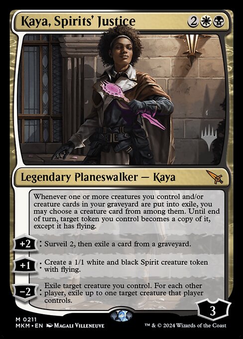 Kaya, Spirits' Justice highlighted card art