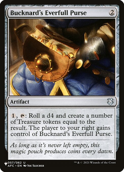 Bucknard's Everfull Purse highlighted card art