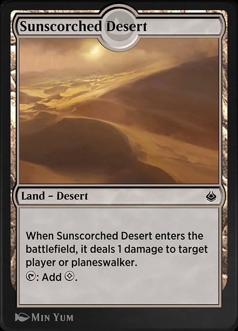 Sunscorched Desert highlighted card art