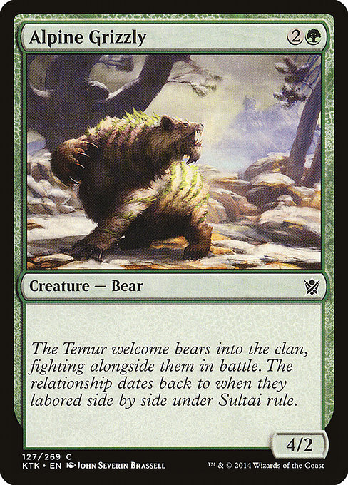 Alpine Grizzly from Khans of Tarkir