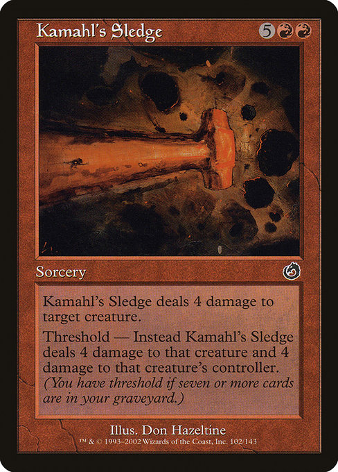 Kamahl's Sledge highlighted card art