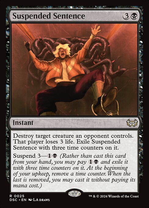 Suspended Sentence highlighted card art