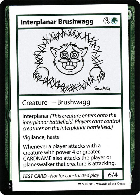 Interplanar Brushwagg highlighted card art