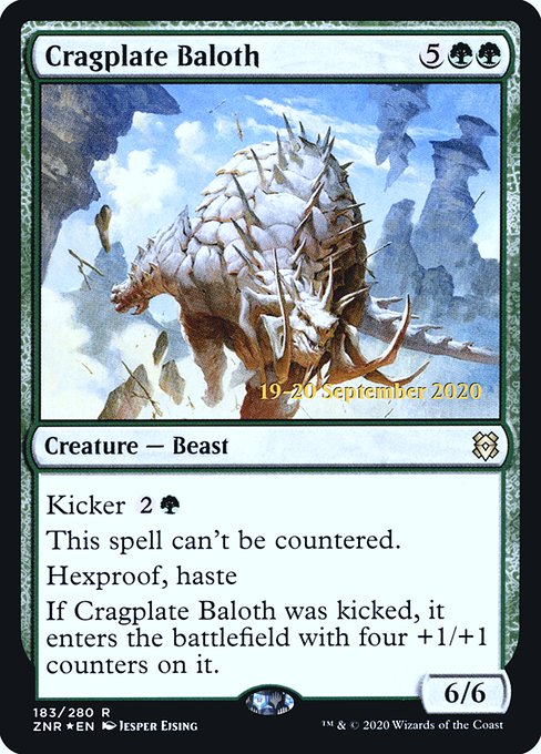 Cragplate Baloth from Zendikar Rising Promos