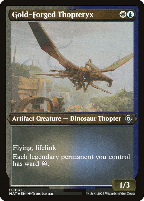 Gold-Forged Thopteryx from March of the Machine: The Aftermath