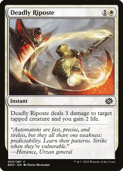 Deadly Riposte from The Brothers' War