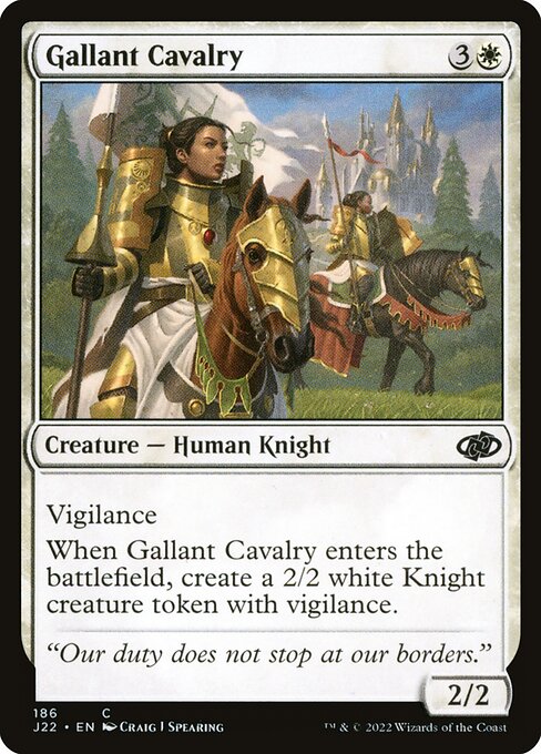 Gallant Cavalry highlighted card art