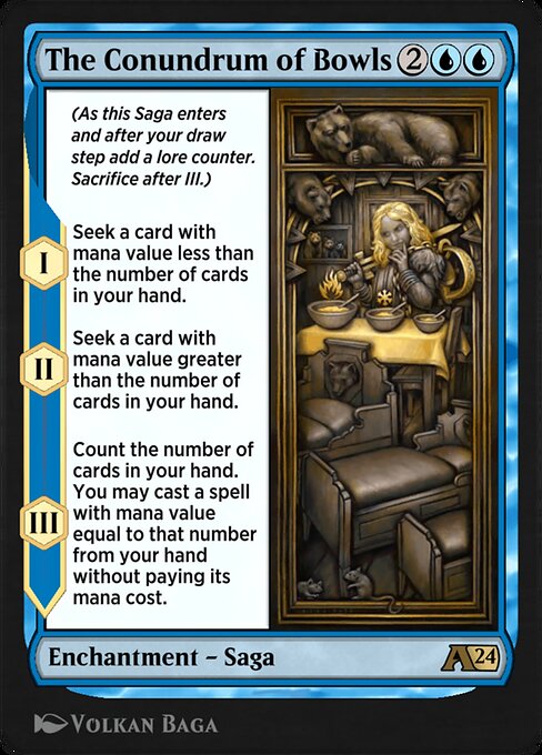 The Conundrum of Bowls highlighted card art