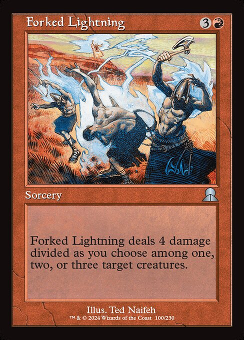 Forked Lightning highlighted card art