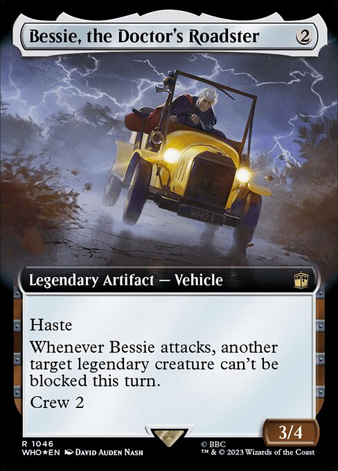 Bessie, the Doctor's Roadster highlighted card art