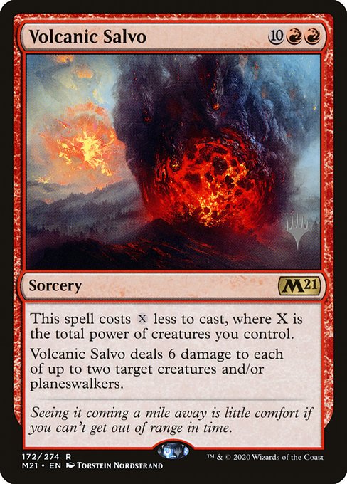 Volcanic Salvo from Core Set 2021 Promos