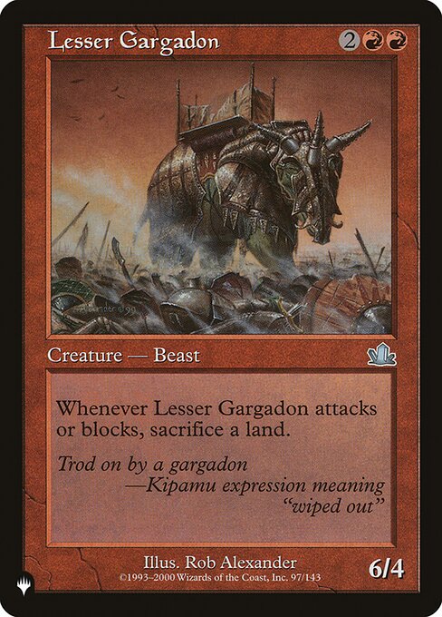 Lesser Gargadon highlighted card art