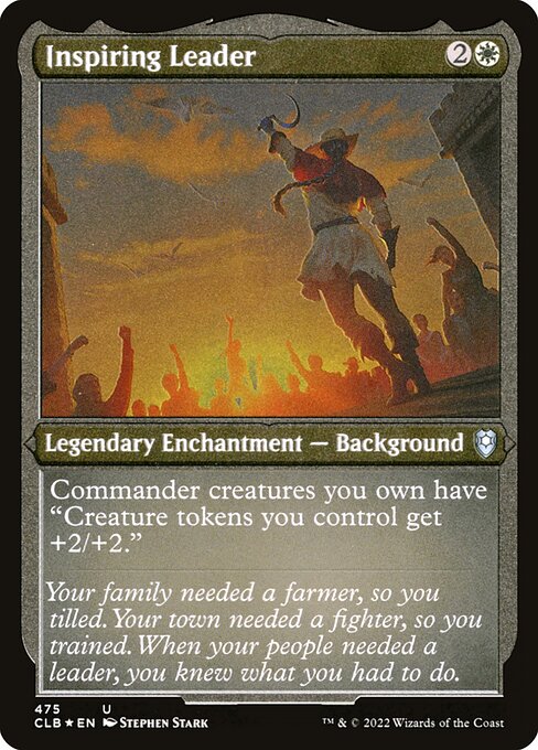 Inspiring Leader highlighted card art