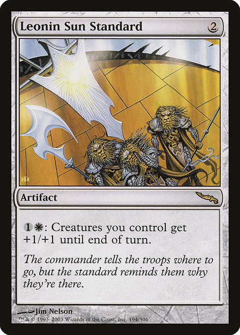 Leonin Sun Standard highlighted card art