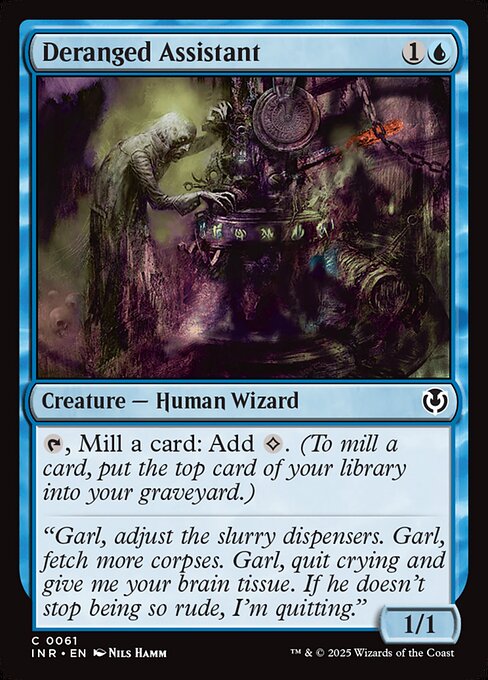 Deranged Assistant highlighted card art
