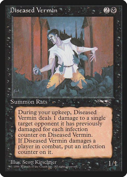 Diseased Vermin highlighted card art