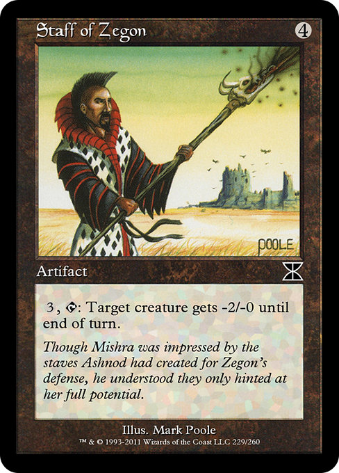 Staff of Zegon highlighted card art