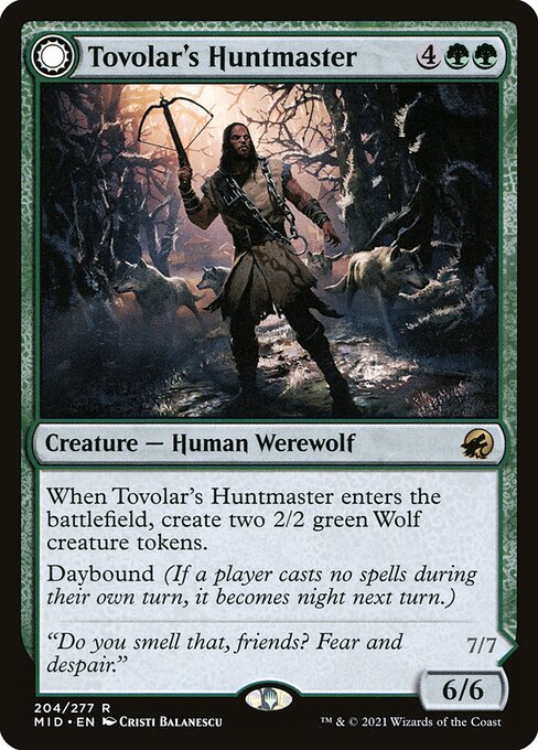 Tovolar's Huntmaster // Tovolar's Packleader from Innistrad: Midnight Hunt