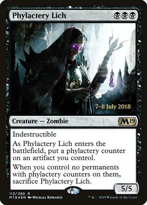 Phylactery Lich highlighted card art