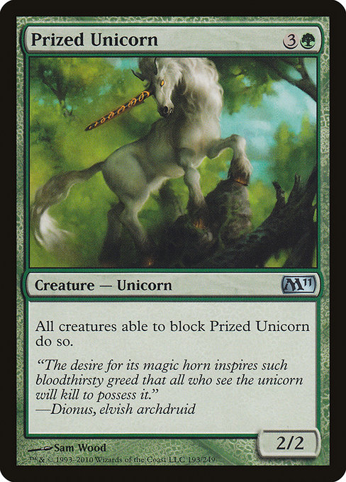 Prized Unicorn from Magic 2011