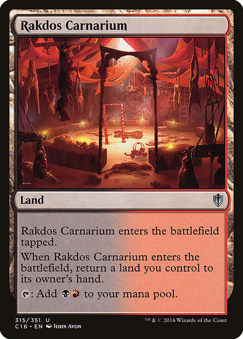 Rakdos Carnarium from Commander 2016