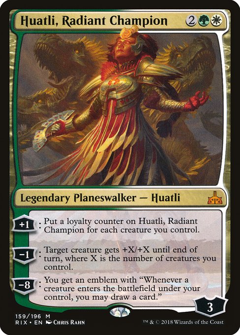 Huatli, Radiant Champion from Rivals of Ixalan