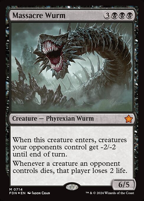 Massacre Wurm highlighted card art