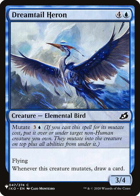 Dreamtail Heron highlighted card art