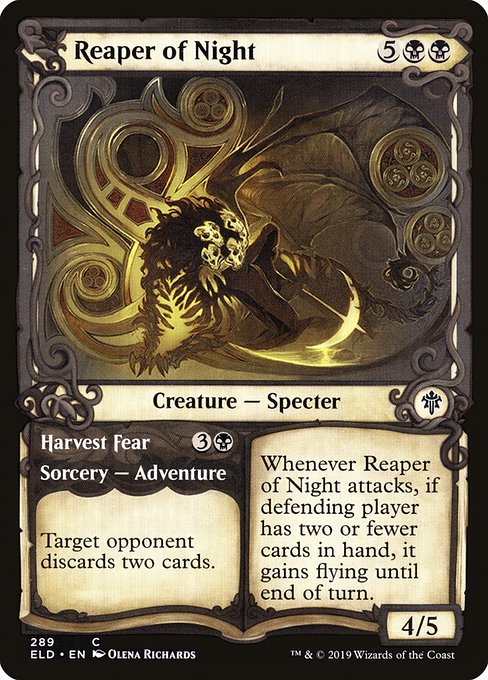 Reaper of Night // Harvest Fear from Throne of Eldraine