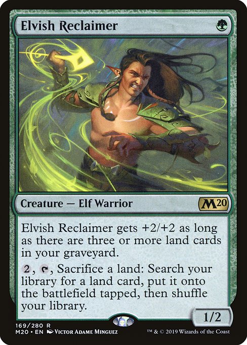Elvish Reclaimer from Core Set 2020